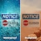Signmission Closed Sign With Symbol, 7 in W x Rectangle, Vinyl Decal OS-2PACK-NS-D-57-L-10684 - alternate 5